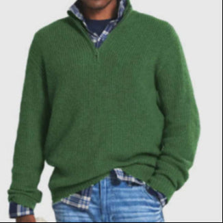 Ethan | Lättviktig Avslappnad Zip-Up Pullover med Ståkrage 5