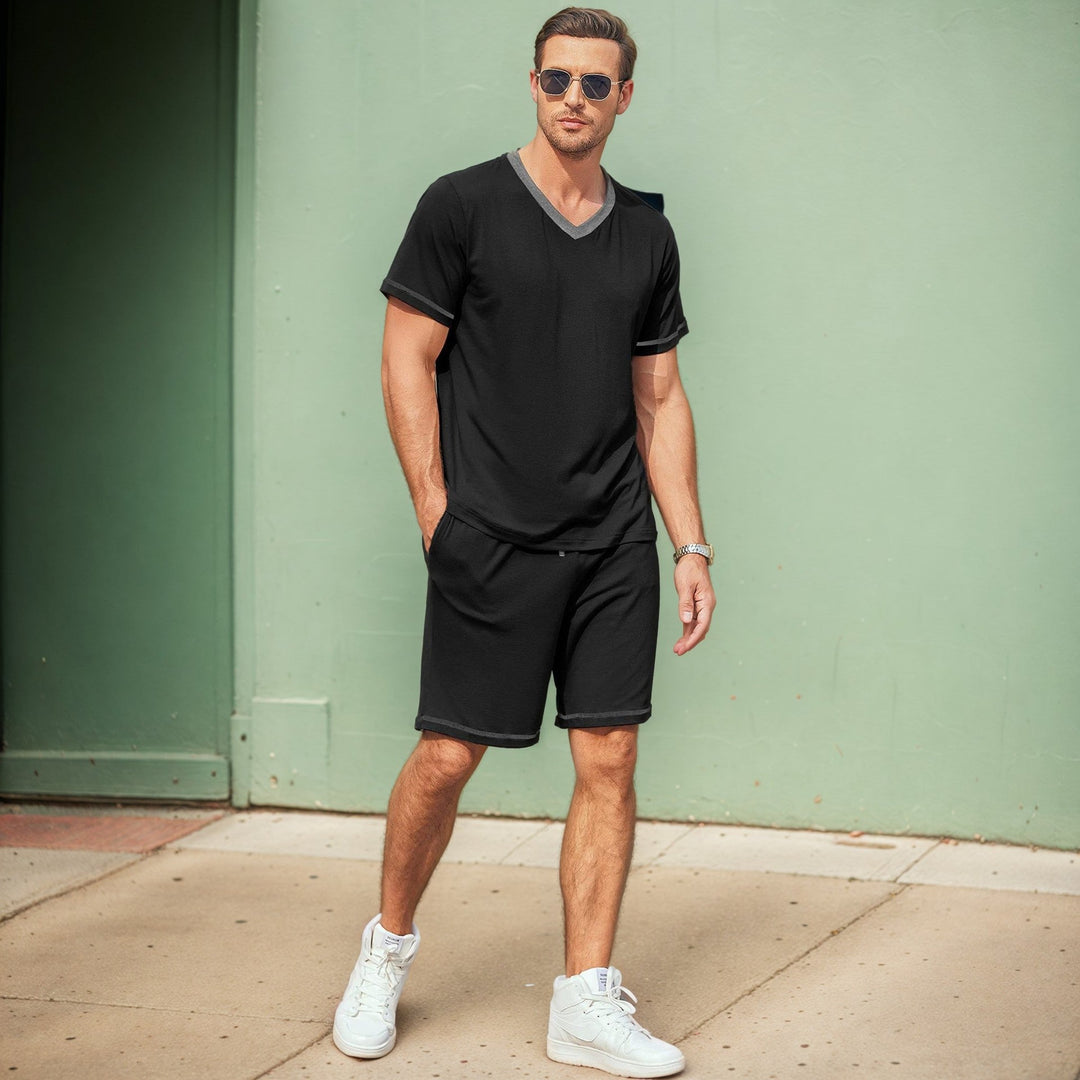 Ethan | Lättviktig Sommarset med Kortärmad Topp och Shorts 3