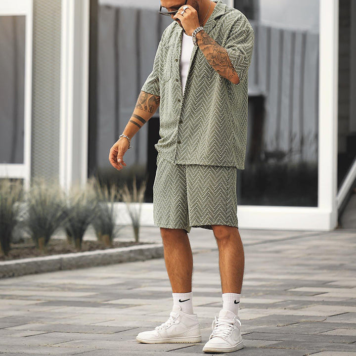 Ethan | Lättvikts Kortärmad Skjorta och Shorts Set 1