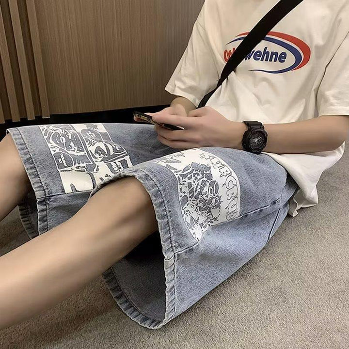 Ethan | Loose Fit Casual Denim Shorts för Herrar 1
