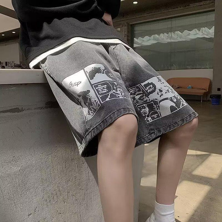 Ethan | Loose Fit Casual Denim Shorts för Herrar 3