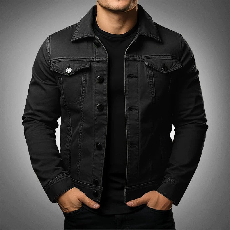 Ethan | Mångsidig Långärmad Jeansjacka 1