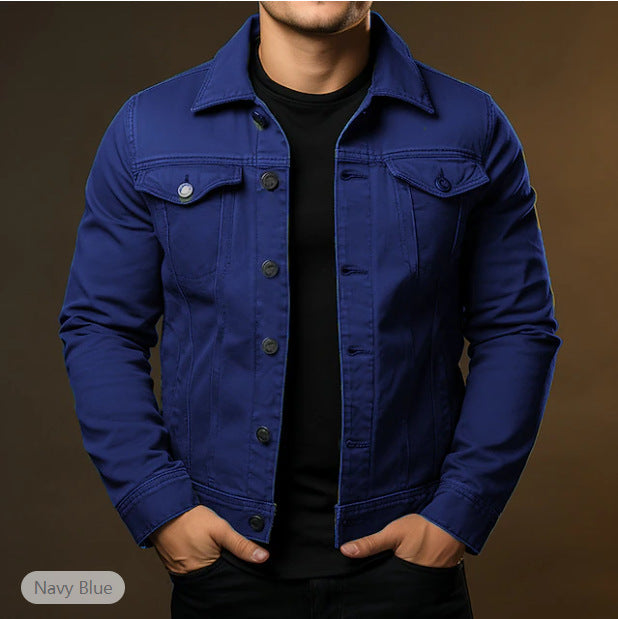 Ethan | Mångsidig Långärmad Jeansjacka 2