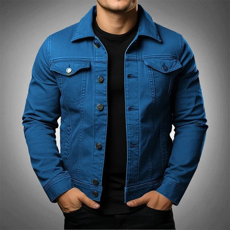 Ethan | Mångsidig Långärmad Jeansjacka 4