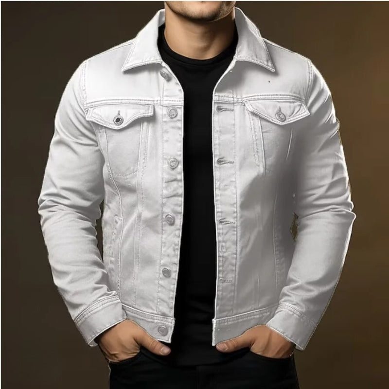 Ethan | Mångsidig Långärmad Jeansjacka 5