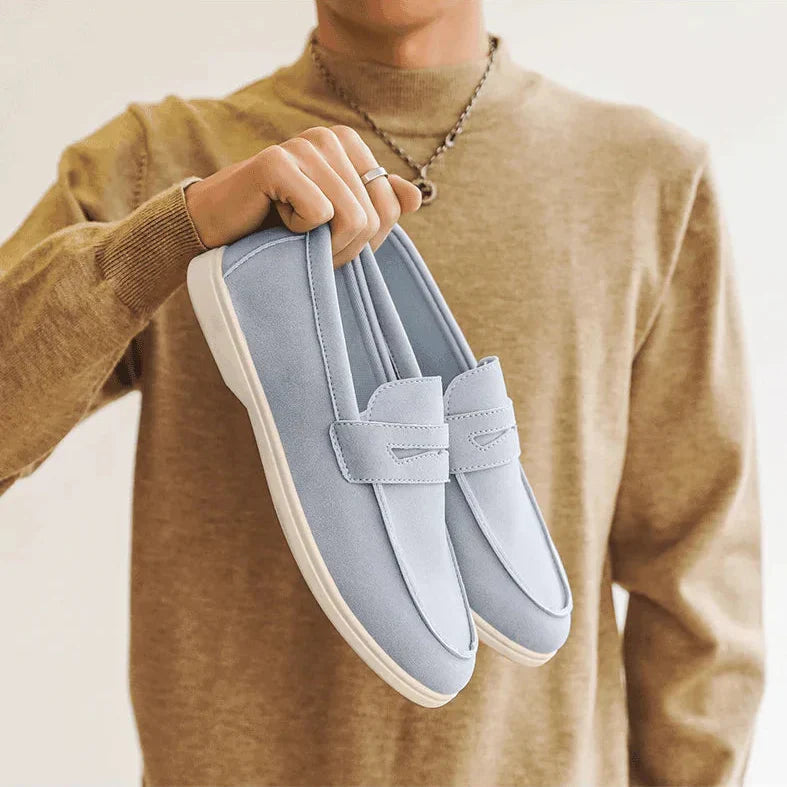 Ethan | Mjuk Konstmocka Loafers för Män med Handsydda Sömmar 5