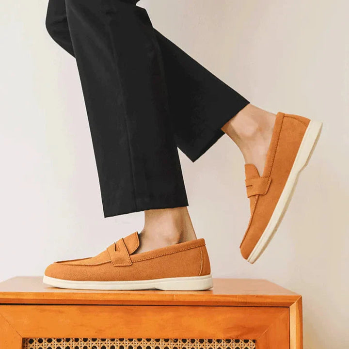 Ethan | Mjuk Konstmocka Loafers för Män med Handsydda Sömmar 8