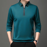 Ethan | Modern Asymmetrical Long Sleeve Polo 1