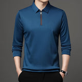 Ethan | Modern Asymmetrical Long Sleeve Polo 2