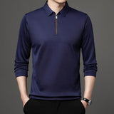 Ethan | Modern Asymmetrical Long Sleeve Polo 6