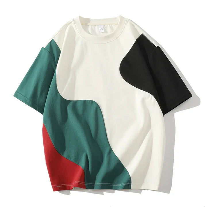 Ethan | Modern Färgblock T-Shirt Herrar med Stilren Design 0