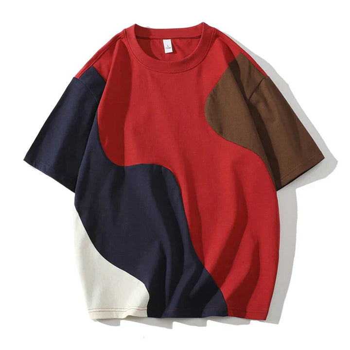 Ethan | Modern Färgblock T-Shirt Herrar med Stilren Design 2