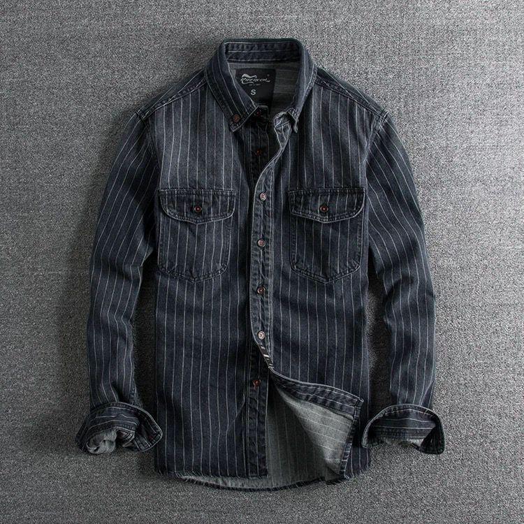 Ethan | Modern Randig Slim Fit Skjorta 0
