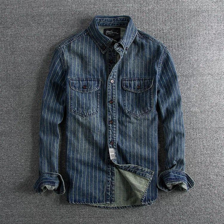 Ethan | Modern Randig Slim Fit Skjorta 2