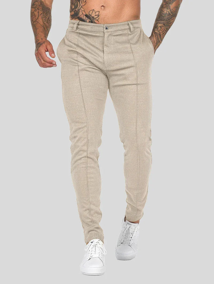 Ethan | Modern Slim Fit Byxor Dam med Raka Ben Khaki 0