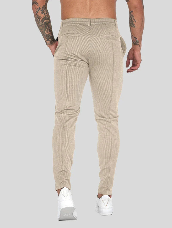 Ethan | Modern Slim Fit Byxor Dam med Raka Ben Khaki 2
