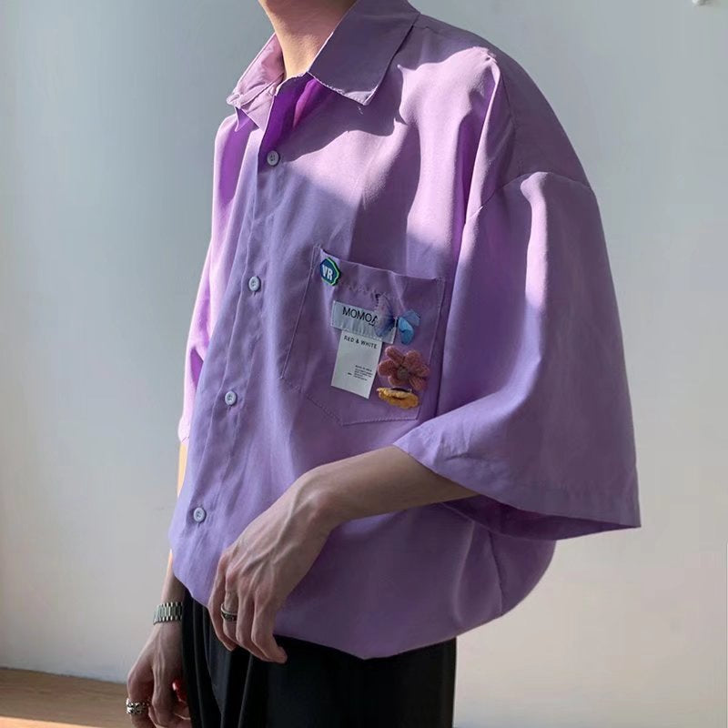 Ethan | Modern Slim Fit Herrskjorta Med Halvlånga Ärmar 1