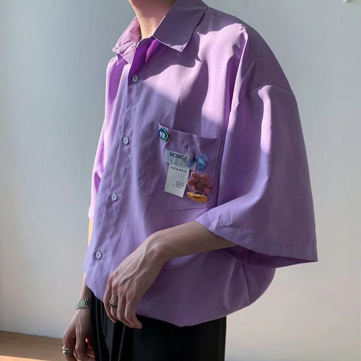 Ethan | Modern Slim Fit Herrskjorta Med Halvlånga Ärmar 1