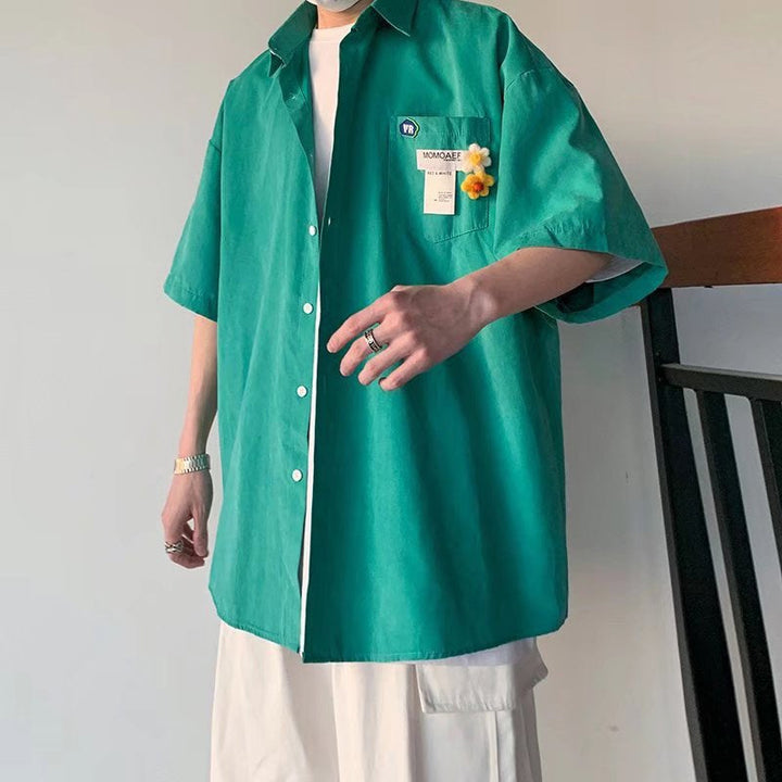 Ethan | Modern Slim Fit Herrskjorta Med Halvlånga Ärmar 2