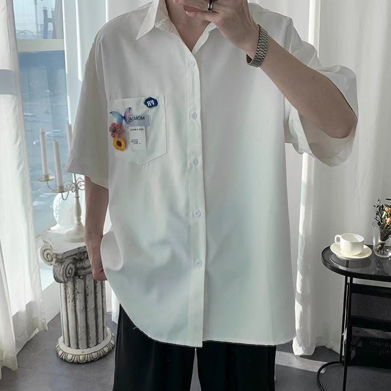 Ethan | Modern Slim Fit Herrskjorta Med Halvlånga Ärmar 4