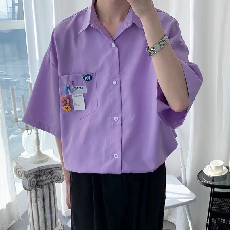 Ethan | Modern Slim Fit Herrskjorta Med Halvlånga Ärmar 5