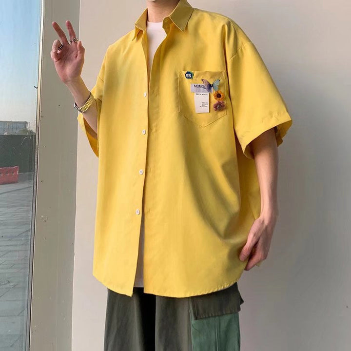 Ethan | Modern Slim Fit Herrskjorta Med Halvlånga Ärmar 6