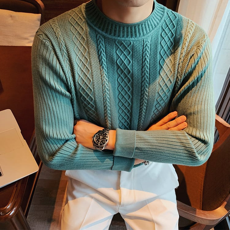 Ethan | Modern Slim Fit Hösttröja med Halv Polokrage 3