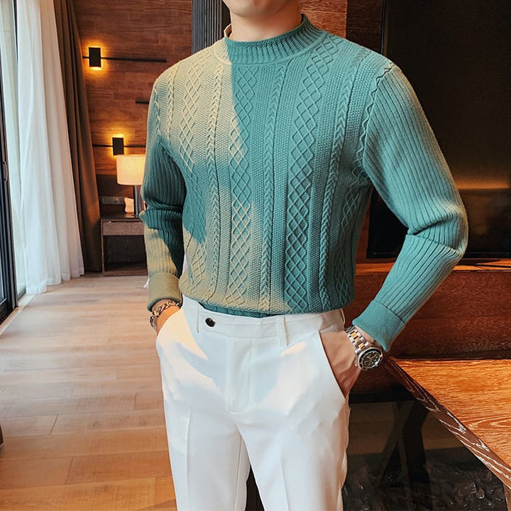 Ethan | Modern Slim Fit Hösttröja med Halv Polokrage 4