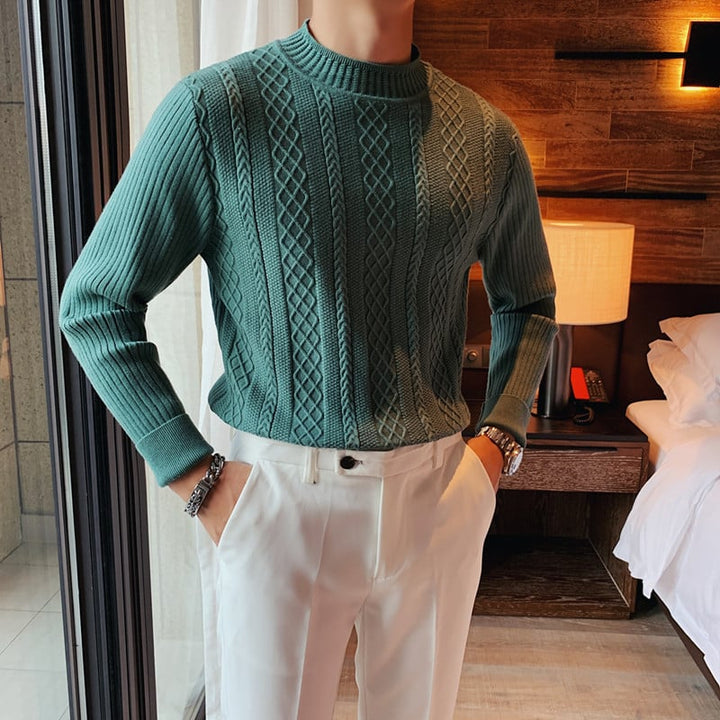 Ethan | Modern Slim Fit Hösttröja med Halv Polokrage 5