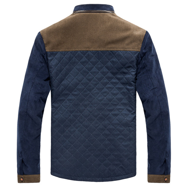 Ethan | Modern Slim Fit Kappa med Lapptäcksmönster för Vår och Höst 2