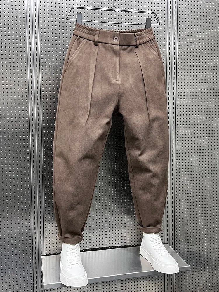 Ethan | Modern Slim Fit Kostymbyxor Dam i Melange-tyg 2