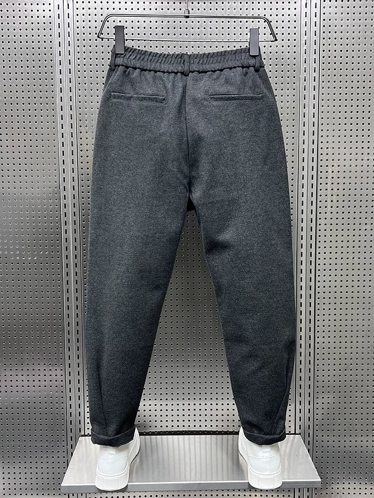Ethan | Modern Slim Fit Kostymbyxor Dam i Melange-tyg 5