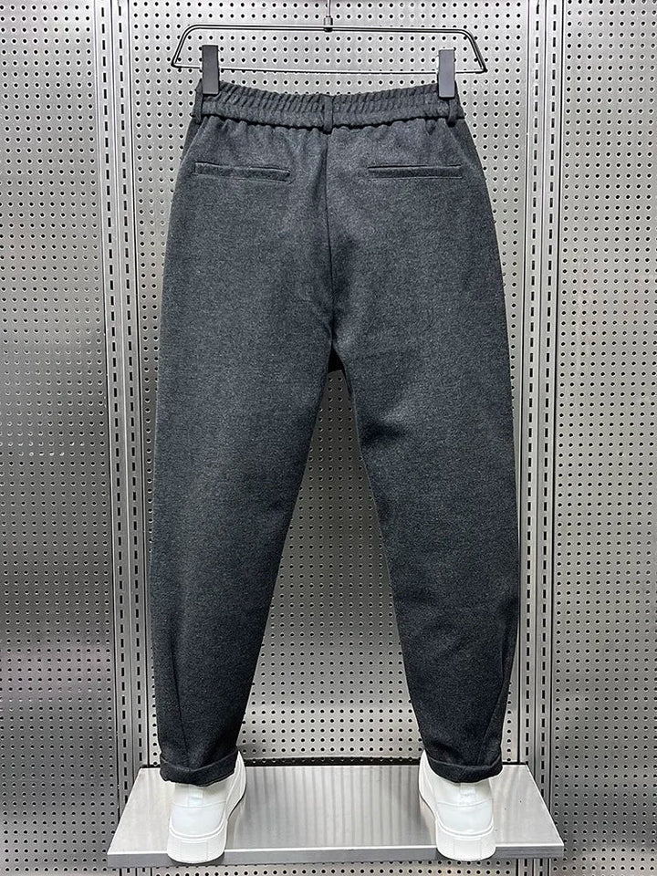 Ethan | Modern Slim Fit Kostymbyxor Dam i Melange-tyg 5