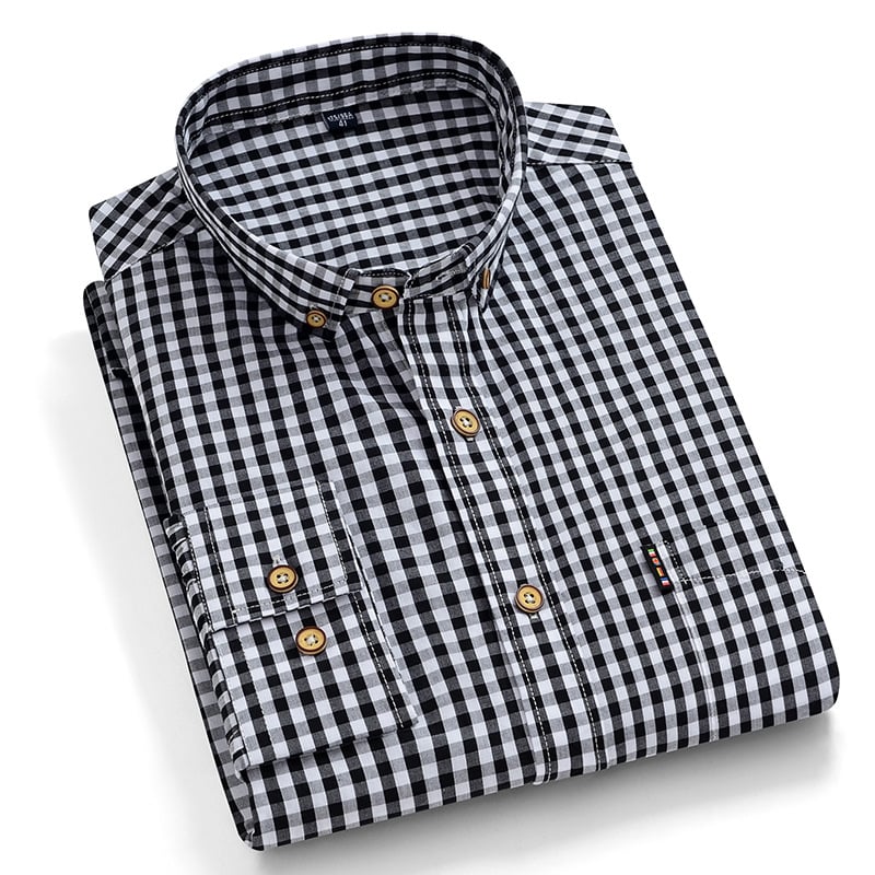 Ethan | Modern Slim Fit Skjorta med Fyrkantig Krage 0