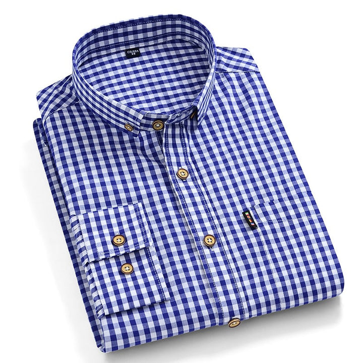 Ethan | Modern Slim Fit Skjorta med Fyrkantig Krage 2