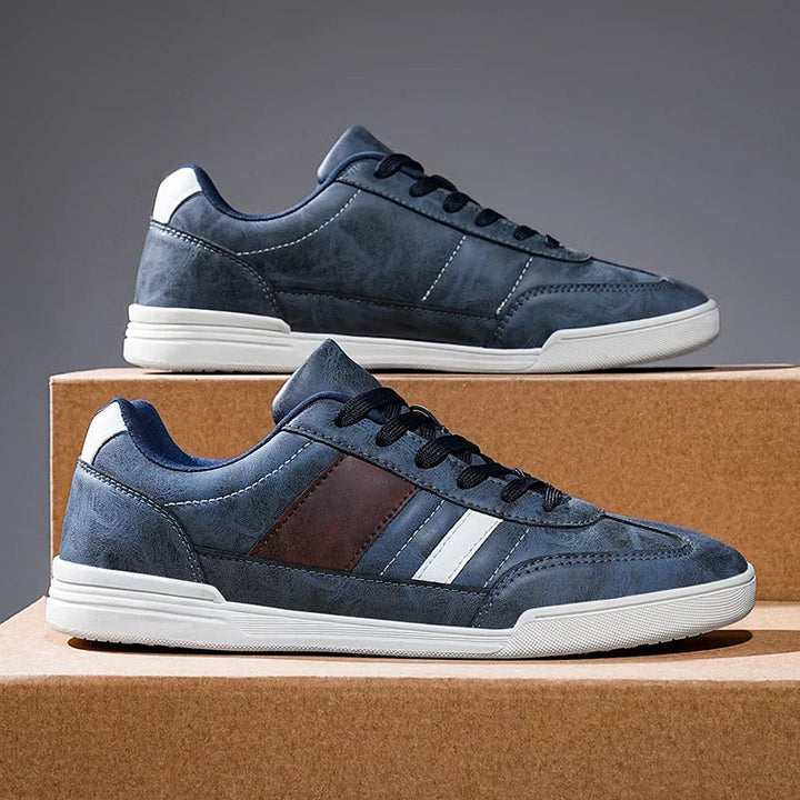 Ethan | Modern Tvåfärgad Låg Sneakers med Vadderad Fotbädd 0