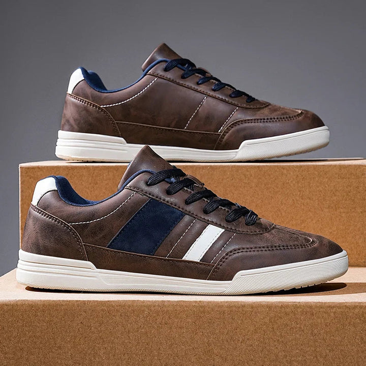 Ethan | Modern Tvåfärgad Låg Sneakers med Vadderad Fotbädd 1