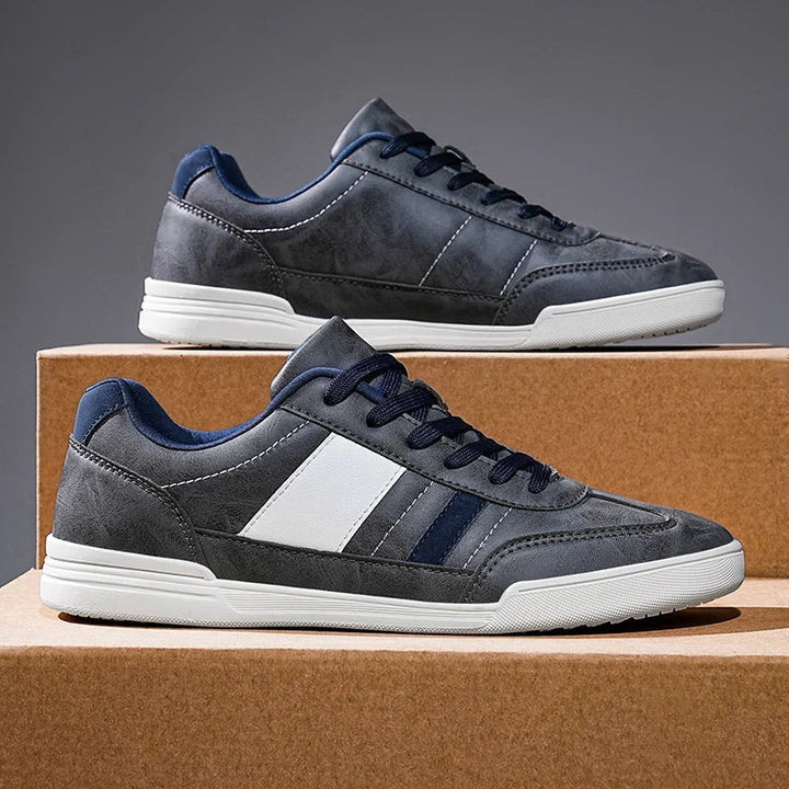 Ethan | Modern Tvåfärgad Låg Sneakers med Vadderad Fotbädd 2
