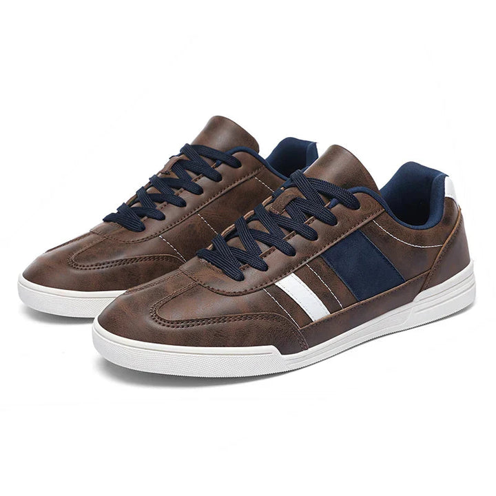 Ethan | Modern Tvåfärgad Låg Sneakers med Vadderad Fotbädd 3