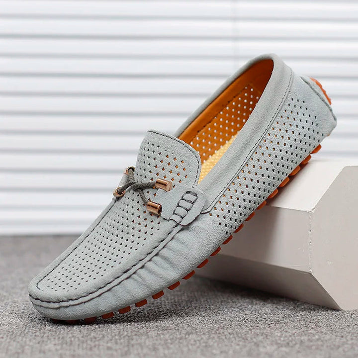 Ethan | Perforerad Slip-on Herrloafers med Vadderad Innersula 2
