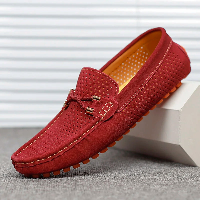 Ethan | Perforerad Slip-on Herrloafers med Vadderad Innersula 3
