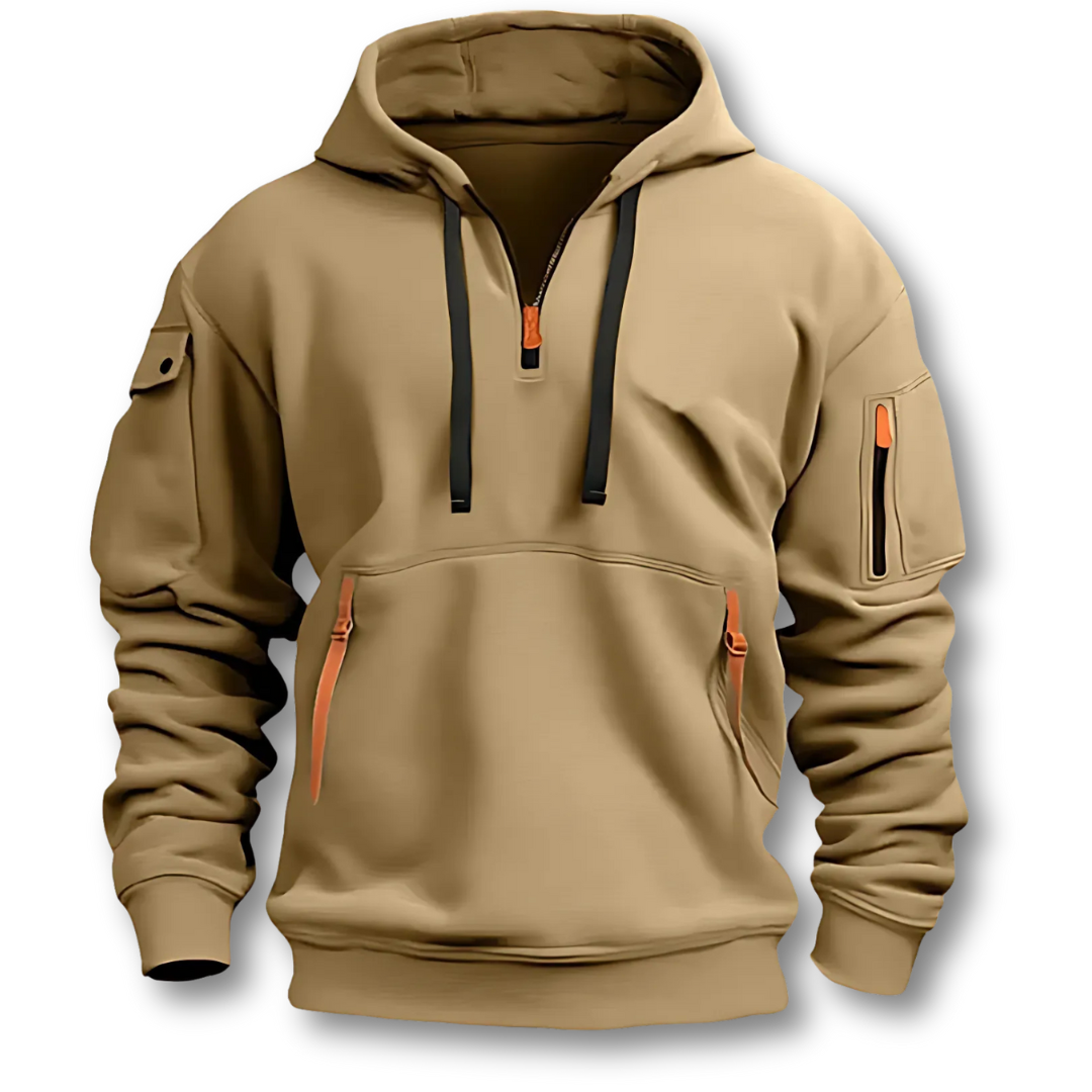 Ethan | Praktisk Justerbar Hoodie med Känguruficka 2