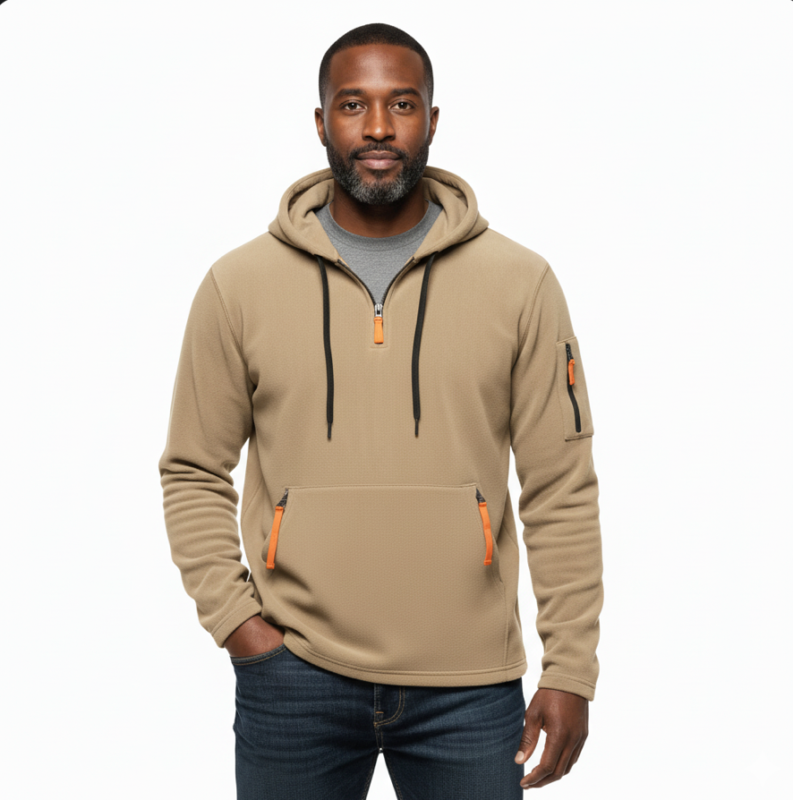 Ethan | Praktisk Justerbar Hoodie med Känguruficka 4