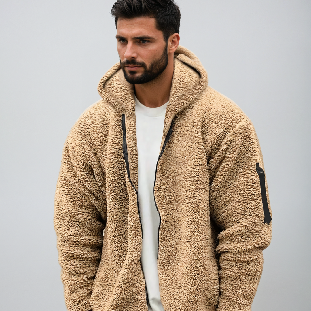Ethan | Praktisk Vinterjacka med Huva och Funktionell Design 0