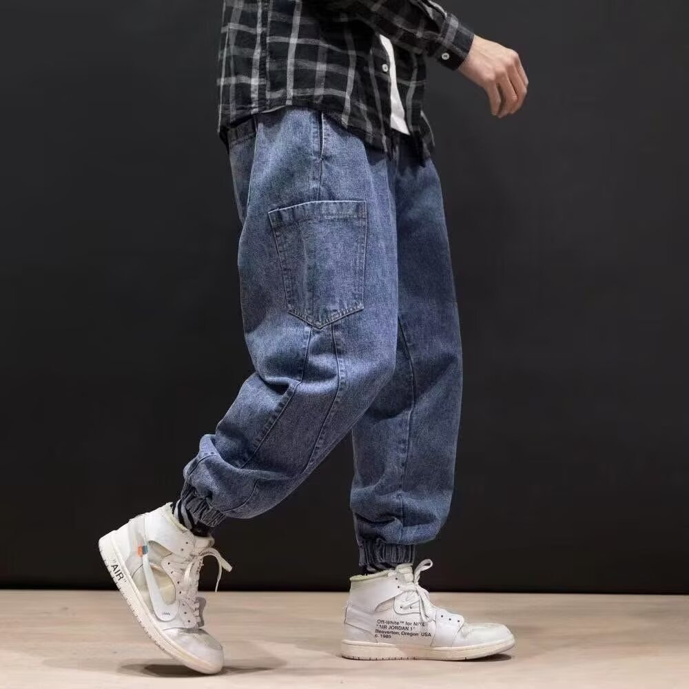 Ethan | Raka Ben Jeans Med Cargofickor För Herrar 0
