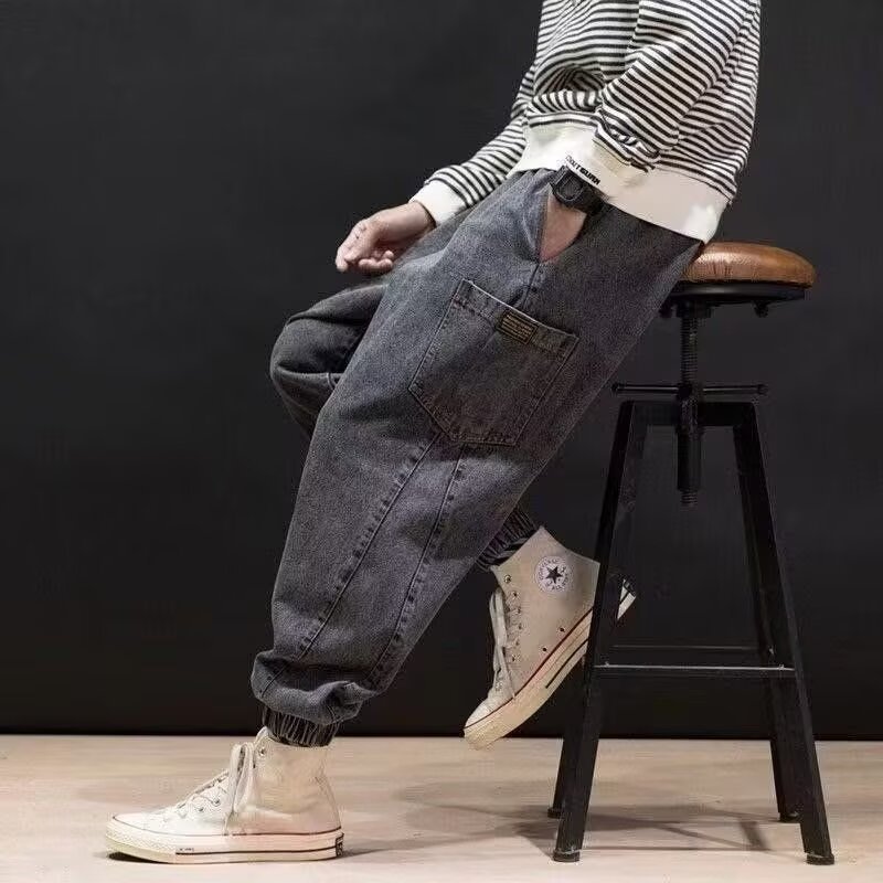 Ethan | Raka Ben Jeans Med Cargofickor För Herrar 3