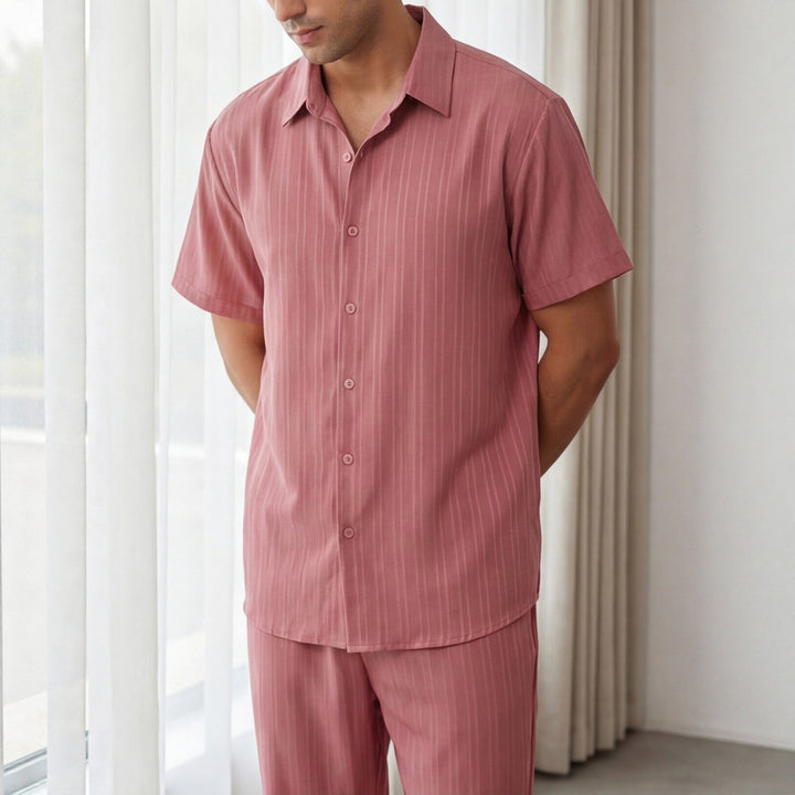 Ethan | Randig Lätt Loungewear Set för Avslappnad Stil 2