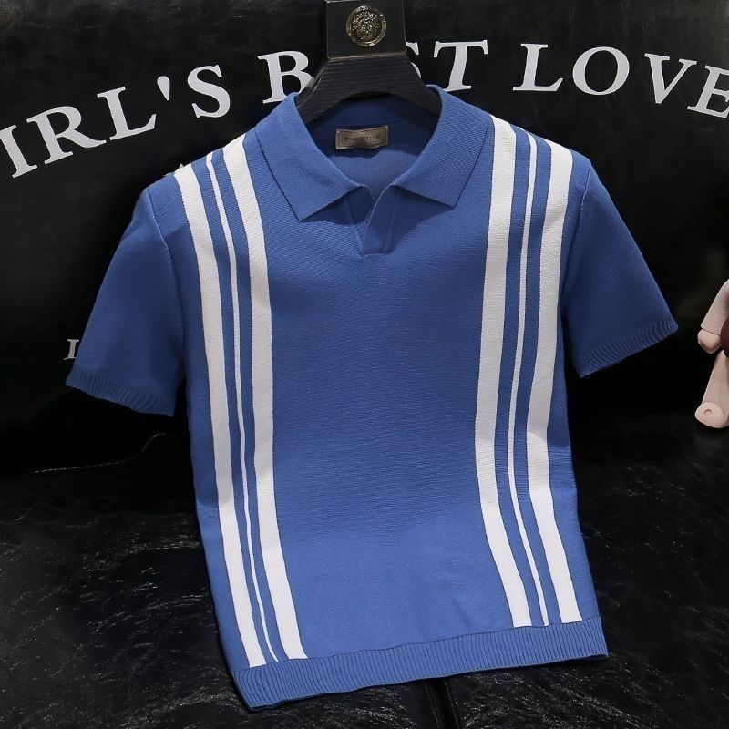 Ethan | Randig Slim Fit Sommar T-Shirt 2