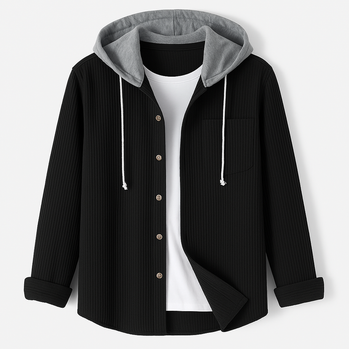 Ethan | Ribbad Manchesterhoodie med Justerbara Dragsnören 4