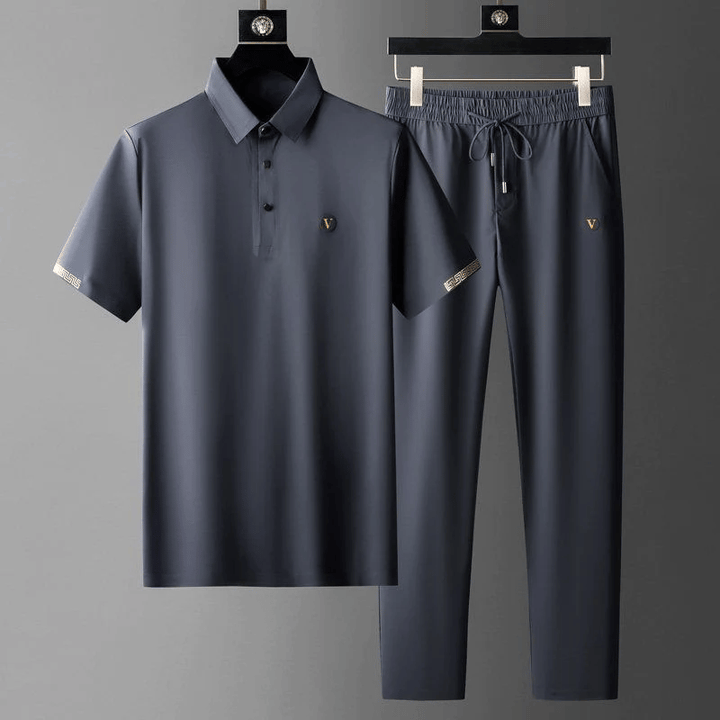 Ethan | Slim-Fit T-shirt och Avslappnade Joggers för Vår 0